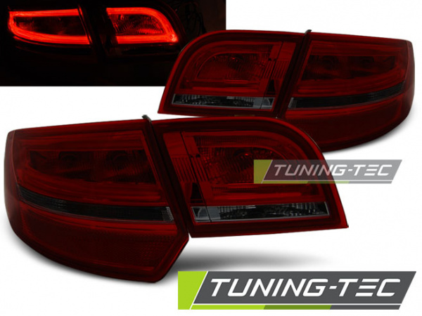 LED Lightbar Design Rückleuchten für Audi A3 8P Sportback 04-08 rot/rauch